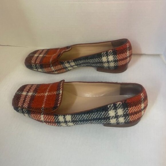 Kate Spade New York - wool plaid 1/4" heeled loafers, size 7B - Picture 3 of 5